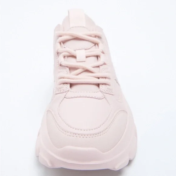 Zara SOLID COLOR SNEAKERS - Picture 5 of 6